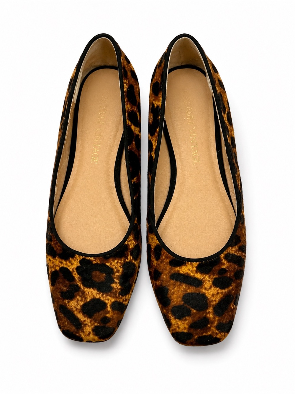 Leopard Print Women’s Ballet Flats - Brown